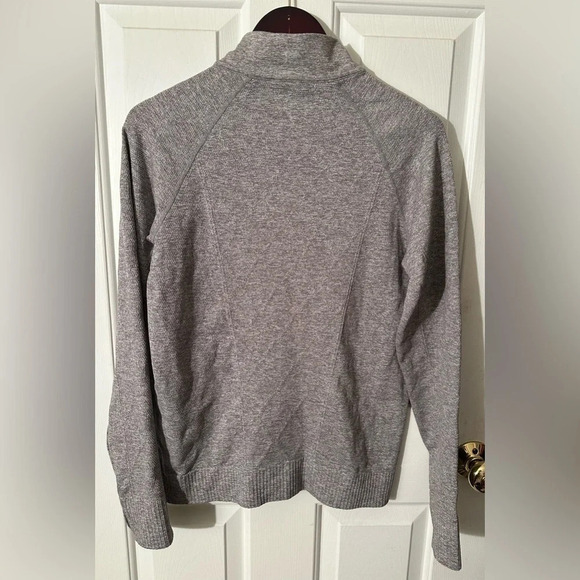 EUC SOUTHERN TIDE Ladies Large Gray 1/4 Zip Stretchy Pullover Thumbholes CLEAN - Picture 2 of 9